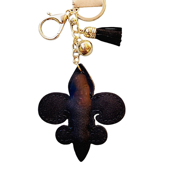 BLING FLUER DE LIS KEYCHAIN - Picture 3 of 5
